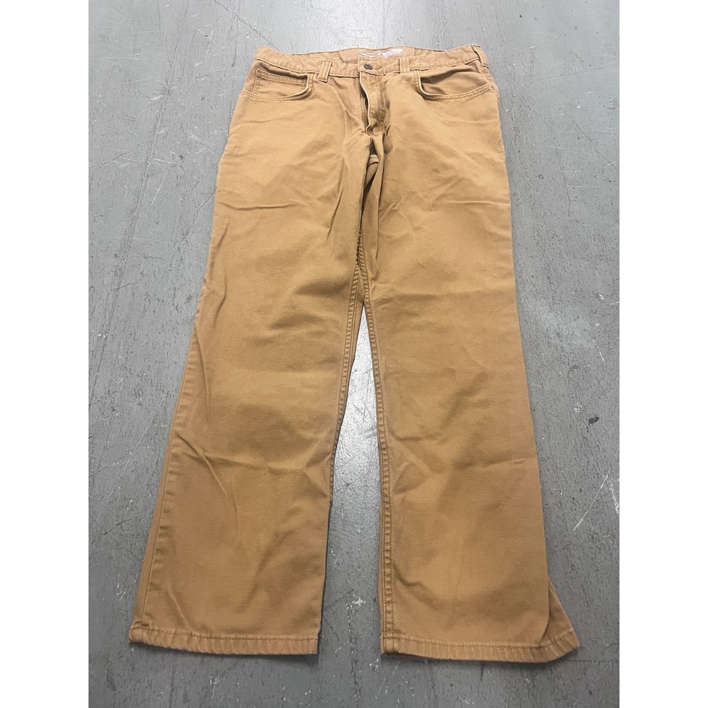 Carhartt Carpenter Pants Mens 34x30 Brown Relaxed Fit Utility Rugged Workwear‎